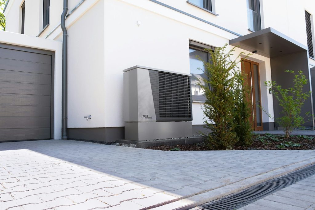 Modern home with an all-electric heat pump